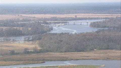 AERIAL United States-Crossing The South Altamaha River 2008