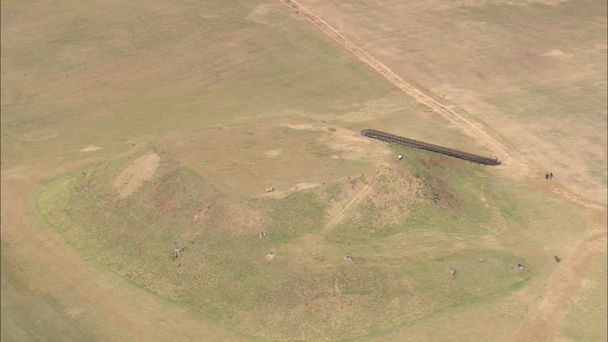 AERIAL United States-Etowah Indian Mounds Historic Site 2008