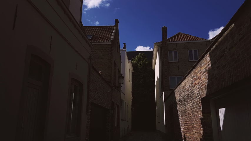 Bruges, Belgium. Streets of a medieval city
