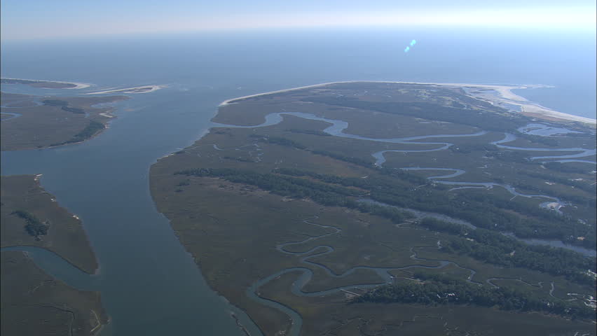 aerial united states-kiawah island ocean course Stock Footage Video ...