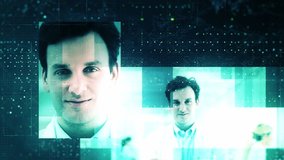 Doctors in hospital face being identified with facial recognitions - Powered by Shutterstock - Get 15% off with code: PIKWIZARD15