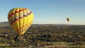 Hot Air Balloon Aerial Stock Video / Footage