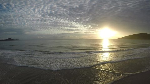 Beautiful Sunrise on the beach in Brazil