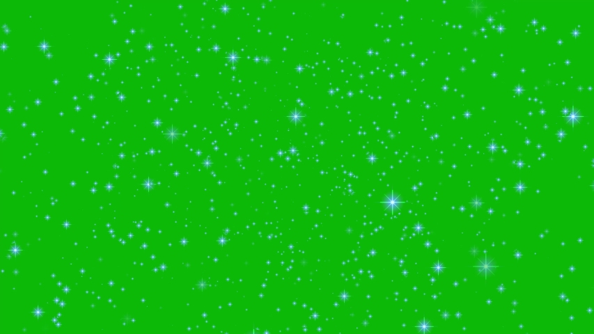 Stars shine effect on green screen background animation. Twinkle festive or holiday decoration. Christmas star glow 4k animation. Chroma key seamless loop. Royalty-Free Stock Footage #1046689384