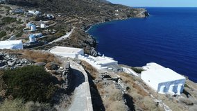 Kastro Sifnou beach on Sifnos island in cyclades in Greece