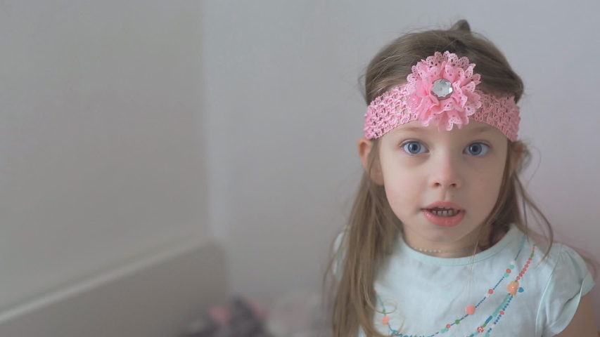 portrait of a small beautiful lifestyle girl