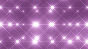 Floodlights disco background with particles. Pink creative bright flood lights flashing. Seamless loop. look more options and sets footage in my portfolio