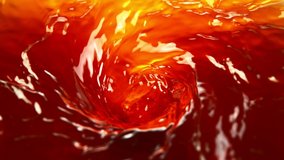 Super slow motion of pouring apple juice or ice tea drink in twister shape. Filmed on high speed cinema camera, 1000 fps. - Powered by Shutterstock - Get 15% off with code: PIKWIZARD15