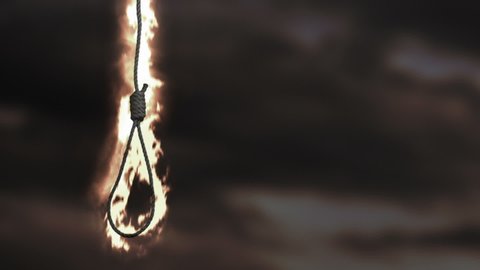Burning noose.
Animation of swinging burning noose.