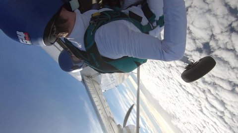 Skydivers over Deland Florida USa