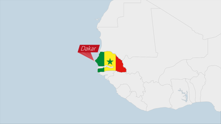 La Carte Du Senegal Mise En Video De Stock 100 Libre De Droit Shutterstock