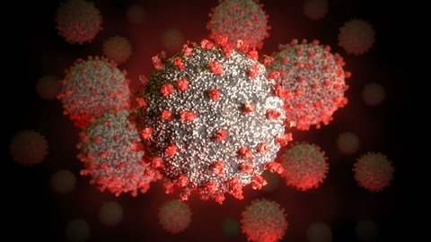 Realistic 3D footage of the severe acute respiratory syndrome coronavirus 2 (SARS-CoV-2) formerly known as 2019-nCoV