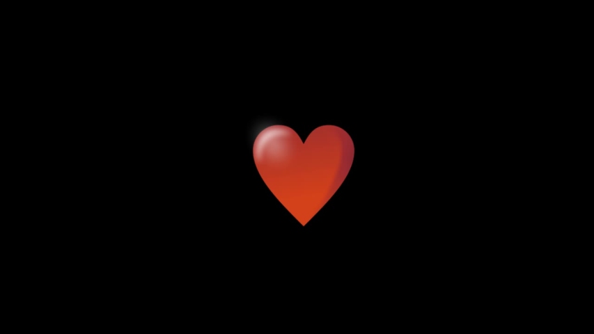 Pulsing Red Heart On Black Background Stock Footage Video (100% Royalty ...