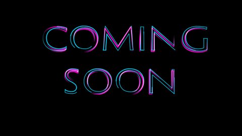 Coming Soon Neon Sign Fluorescent Stock Footage Video 100 Royalty Free Shutterstock