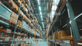 Multi-level warehouse technology concept. Steadicam shot - Powered by Shutterstock - Get 15% off with code: PIKWIZARD15