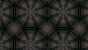 Motion kaleidoscopic background. Looped ornamental animation.