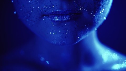 Glitter Makeup Art Aesthetic Cosmetology Stock Footage Video 100 Royalty Free Shutterstock