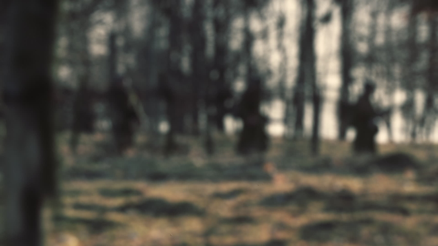 Soviet Union, CIRCA 1941-1943
Re-enactors dressed as romanian soldiers fighting on East Front during World War II.