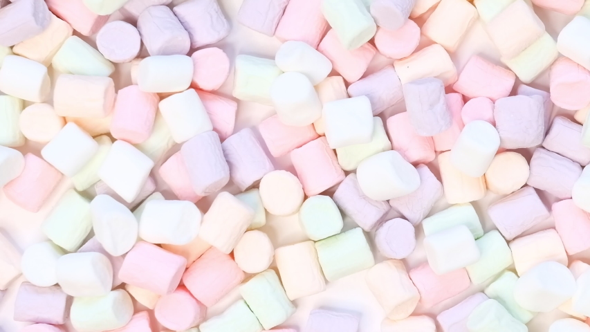 Marshmallow Pile Rotating Stock Footage Video 100 Royalty Free   1 