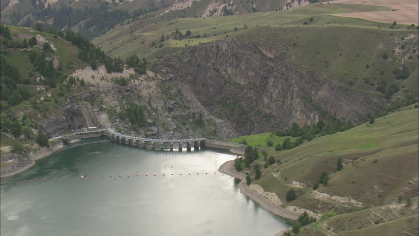 AERIAL United States-Rock Formations By Flathead River 2012