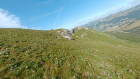 Cantal volcano drone shot made with an FPV drone. It's beautiful volcano  area located in the middle of France. Fly like a bird ! - Powered by Shutterstock - Get 15% off with code: PIKWIZARD15