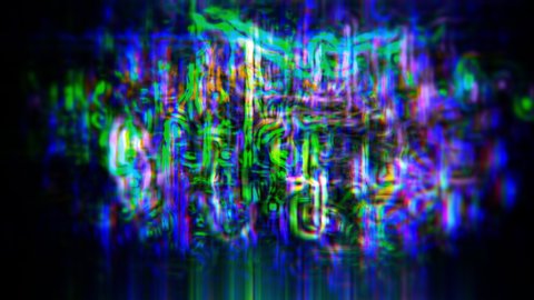 Video Background 2541: Abstract data forms flicker, ripple and flow (Loop).
