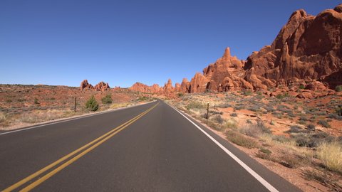 Arches National Park Driving Template Utah USA 34 Fiery Furnace