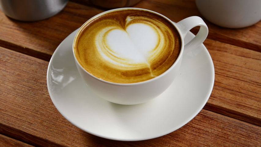 Barista making coffee , Making latte art coffee . | Shutterstock HD Video #1047274567