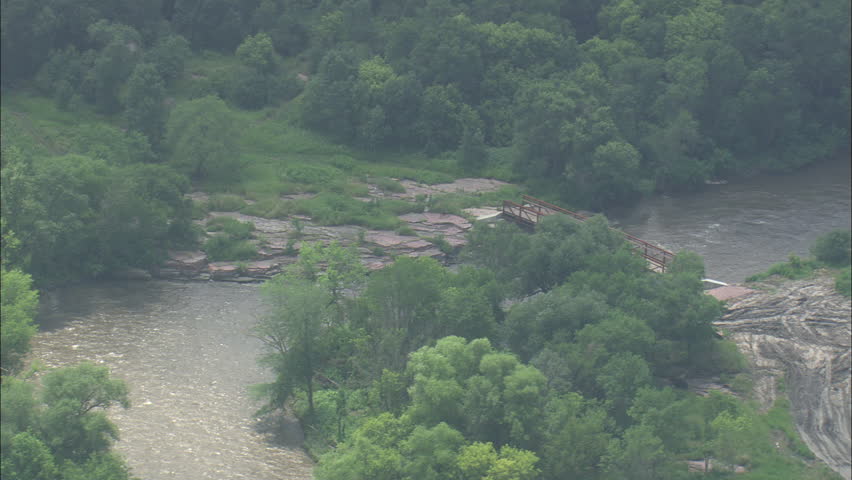 AERIAL United States-Rapids On Big Sioux River 2011