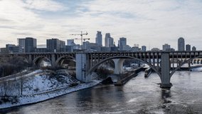 Time-lapse of Minneapolis Sky (Clouds)