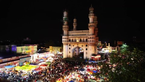 charminar stock video footage 4k and hd video clips shutterstock hyderabad india june 17 2017 time lapse footage of charminar with traffic movement around it on the night of eid al fitr of ramadan month in hyderabad telangana india on june 10 2017
