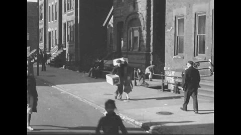 CIRCA 1930s - The condition of Chicago housing gets worse the longer a car drives through a neighborhood.