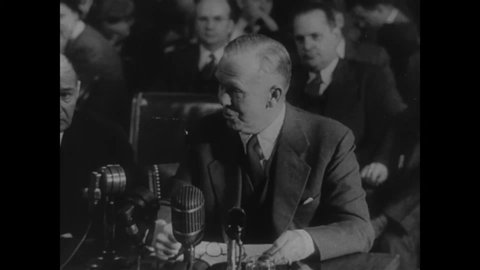 CIRCA 1948 - George Marshall gives a speech about the Marshall Plan in Washington DC, but the plan is rejected.