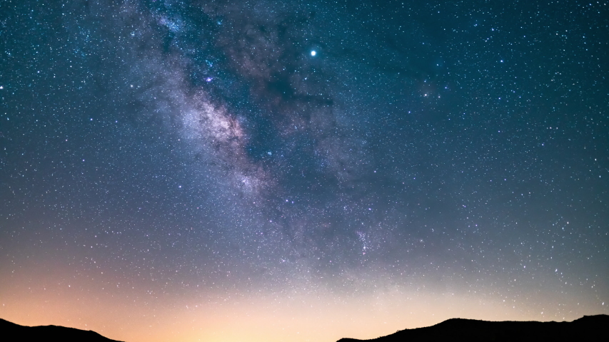 Milky Way Galaxy Summer Southeast Sky 35mm Time Lapse Mojave Desert California | Shutterstock HD Video #1047432625