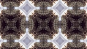 Kaleidoscopic video background. Colorful symmetric patterns.