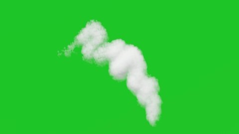 White Smoke Effect On Green Screen Stock Footage Video (100% Royalty ...