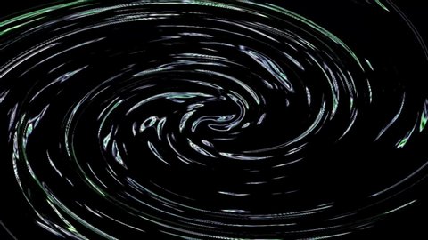 beautiful abstract video that shines, a glowing light that regulates the motion of subtle green water on a black background