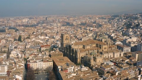 Cityscape of Granada. Aerial view