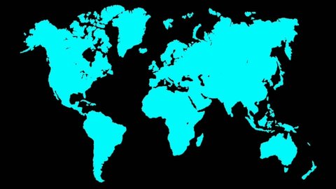 Covid 19 infection alert on blue neon futuristic world map