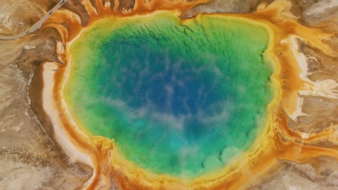 Grand Prismatic Spring in the Midway Geyser Basin, Yellowstone National Park