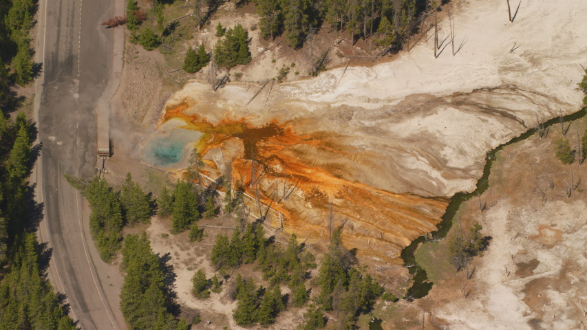 Fire hole Spring sits near Fire hole Lake Drive in Yellowstone National Park