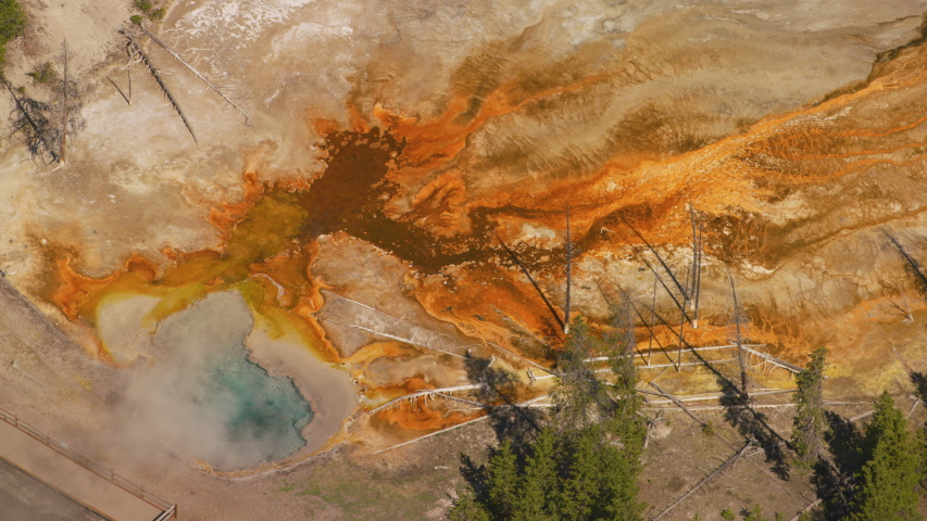 Fire hole Spring sits near Fire hole Lake Drive in Yellowstone National Park