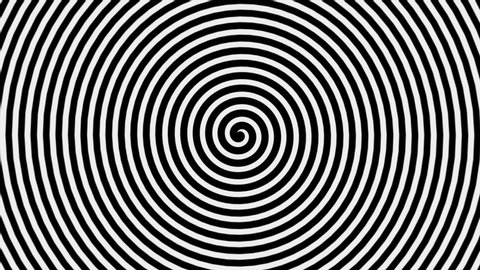Hypnotic Animation Frantic Circles Black White Stock Footage Video (100 ...