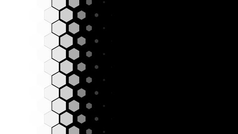 Hexagon luma matte useful for creative video transitions 