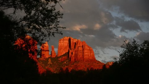 Sedona Timelapse 09 Cathedral Rock at Sunset