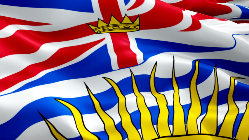 british-columbia-province-flag-video-stock-footage-video-100-royalty