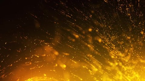 golden particles waterfall wedding led screen background video footage