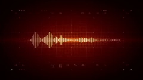 A visualization of an audio waveform. This clip is available in multiple other color options and loops seamlessly. 