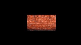 Wall breaking exploding, 3D animationVideo footage, stone wall, Intro wall collapse destruction Full HD Footage, wall explosion.