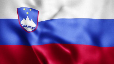 Slovenia Flag Loop - Realistic Stock Footage Video (100% Royalty-free)  1014008879 | Shutterstock